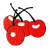 Bunch of Cherries Free Embroidery Design