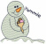Snowman with Ice Cream Cone Free Embroidery Design