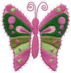 Colorful Butterfly 3 Free Embroidery Design