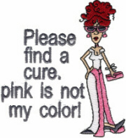Ruby Cancer Awareness Free Embroidery Design