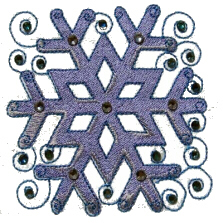 Snowflake with Swirls  by Stitched Impressions