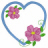 Heart with Flowers Free Embroidery Design