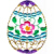 Decorated Easter Egg Free Embroidery Design