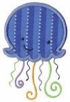 Applique Jellyfish Free Embroidery Design