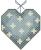 Cross Stitched Hanging Heart Free Embroidery Design