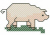 Cross Stitched Pig Free Embroidery Design
