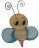 Another Cute Bee Free Embroidery Design
