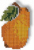 Cross Stitched Pear Free Embroidery Design