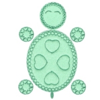 Turtle Applique Free Embroidery Design