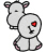 Hippo With Heart Free Embroidery Design