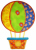 Applique Hot Air Balloon Free Embroidery Design