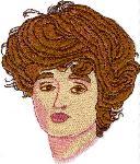 Woman's Face Free Embroidery Design