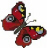 Lovely Cross Stitched Butterfly Free Embroidery Design