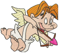 Cute Cupid with Arrow Free Embroidery Design